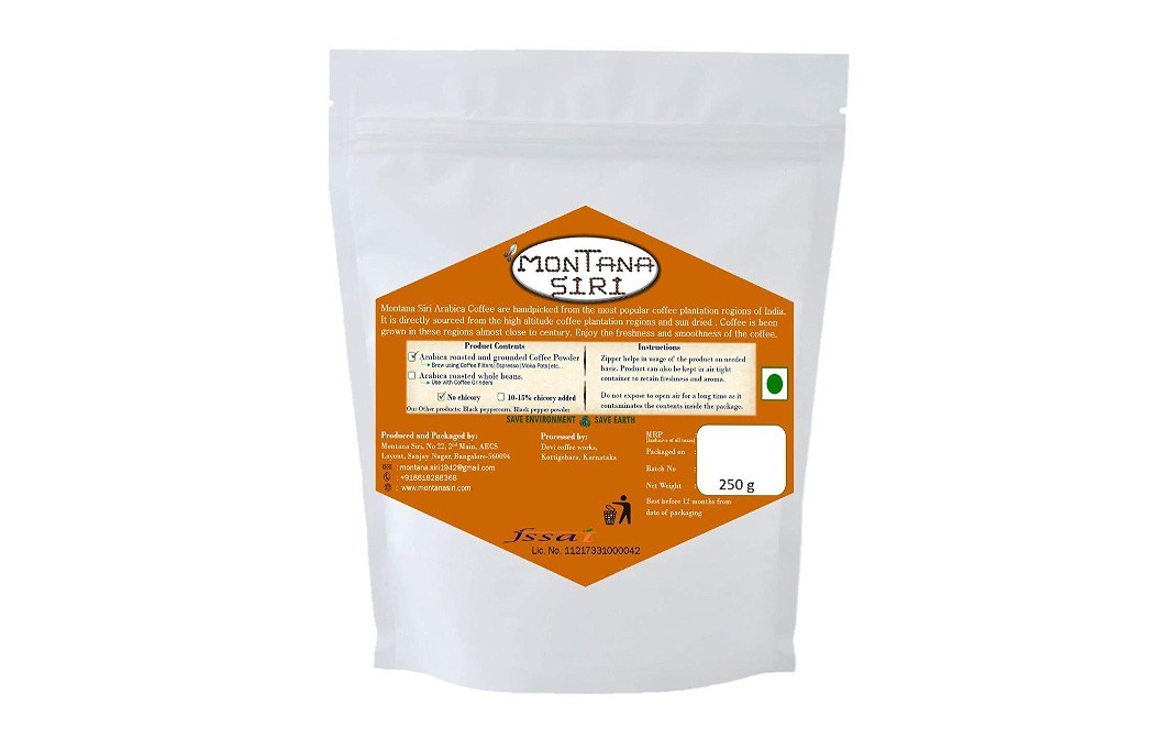 Montana Pure Arabica Coffee    Pack  250 grams